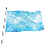 Blue Sparkle Light Print Flag
