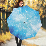 Blue Sparkle Light Print Foldable Umbrella