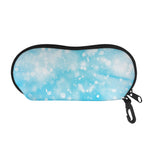 Blue Sparkle Light Print Glasses Case