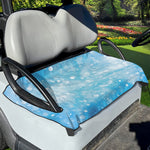 Blue Sparkle Light Print Golf Cart Seat Cover