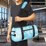 Blue Sparkle Light Print Gym Bag