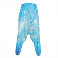Blue Sparkle Light Print Hammer Pants