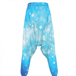 Blue Sparkle Light Print Hammer Pants