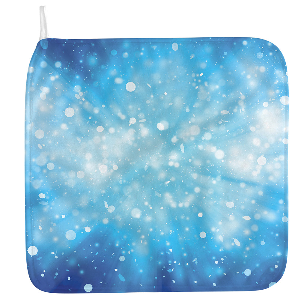 Blue Sparkle Light Print Hand Towel