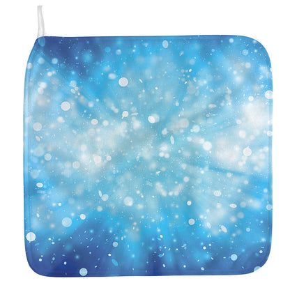 Blue Sparkle Light Print Hand Towel