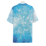 Blue Sparkle Light Print Hawaiian Shirt
