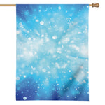 Blue Sparkle Light Print House Flag