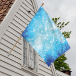Blue Sparkle Light Print House Flag