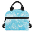 Blue Sparkle Light Print Insulated Lunch Bag