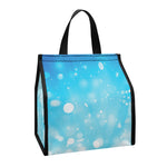 Blue Sparkle Light Print Insulated Lunch Tote