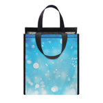 Blue Sparkle Light Print Insulated Lunch Tote