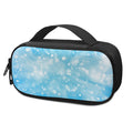 Blue Sparkle Light Print Portable Cooler Travel Case