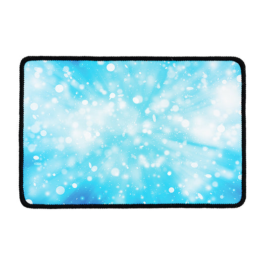 Blue Sparkle Light Print Kitchen Mat