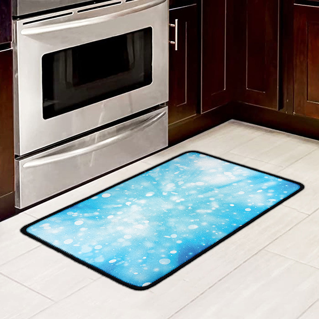 Blue Sparkle Light Print Kitchen Mat