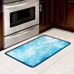 Blue Sparkle Light Print Kitchen Mat