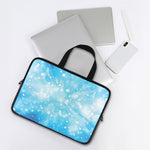 Blue Sparkle Light Print Laptop Sleeve With Handle