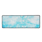 Blue Sparkle Light Print Long Kitchen Mat