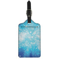 Blue Sparkle Light Print Luggage Tag
