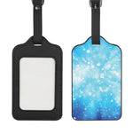 Blue Sparkle Light Print Luggage Tag