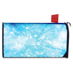 Blue Sparkle Light Print Mailbox Cover