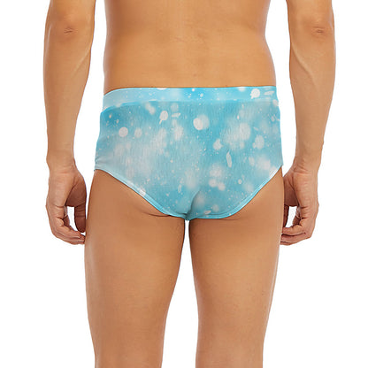 Blue Sparkle Light Print Men's Briefs