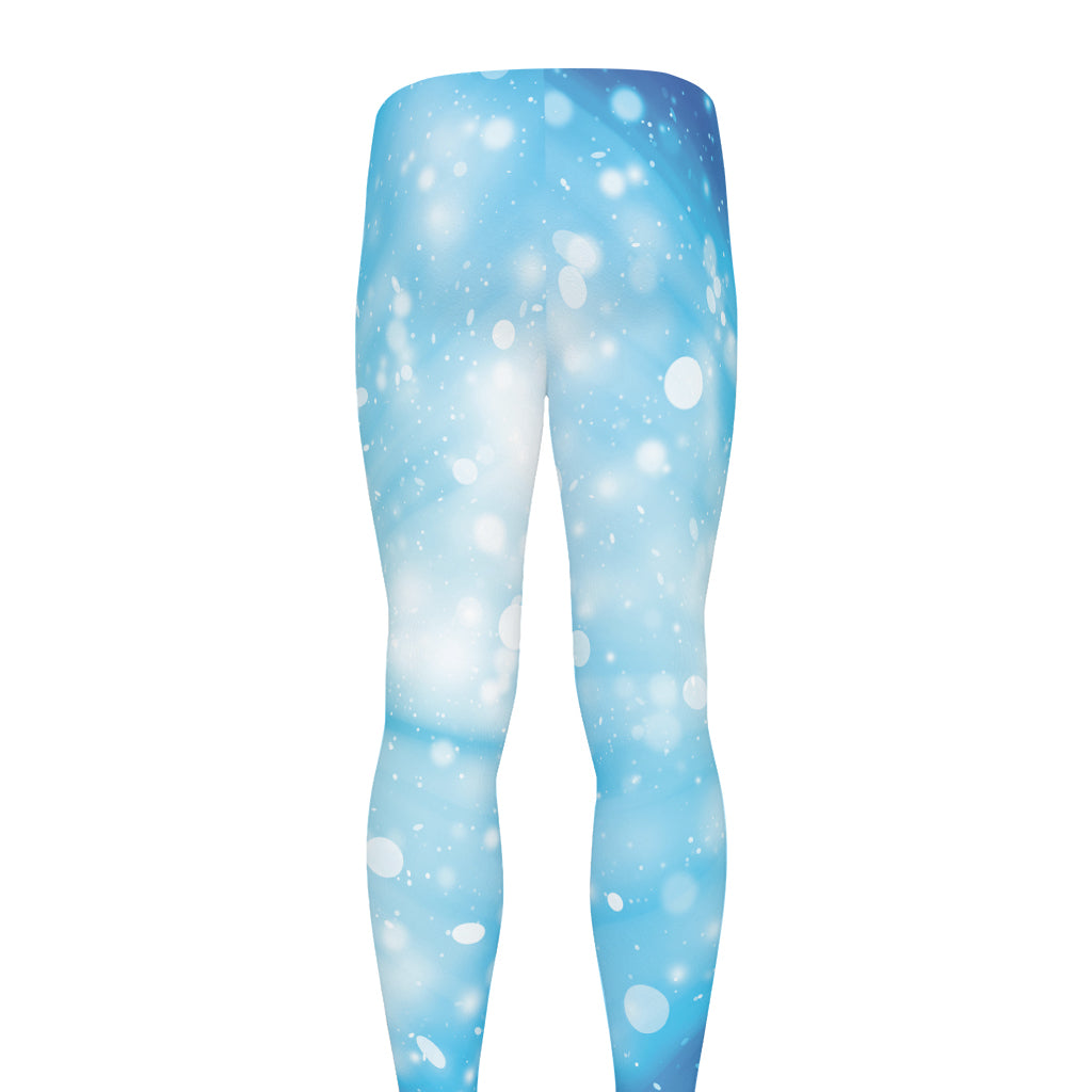 Blue Sparkle Light Print Men's leggings