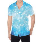 Blue Sparkle Light Print Men's Shirt