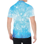 Blue Sparkle Light Print Men's Shirt