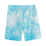 Blue Sparkle Light Print Men's Sports Shorts
