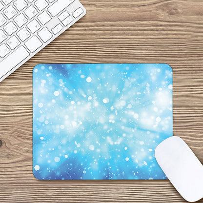 Blue Sparkle Light Print Mouse Pad