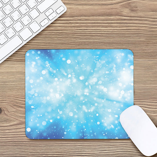 Blue Sparkle Light Print Mouse Pad