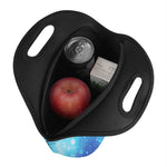 Blue Sparkle Light Print Neoprene Lunch Bag