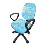 Blue Sparkle Light Print Office Chair Cover