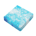 Blue Sparkle Light Print Outdoor Seat Cushion Cover