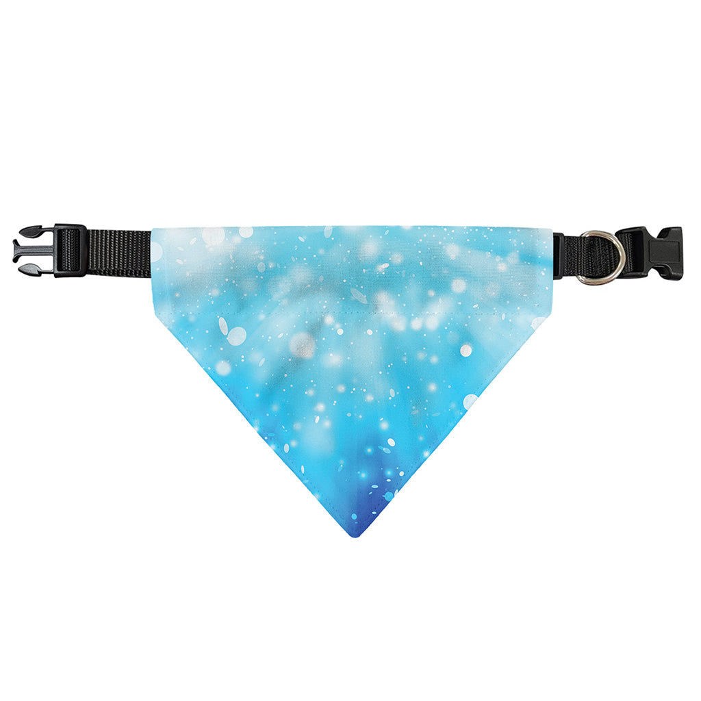 Blue Sparkle Light Print Over The Collar Dog Bandana
