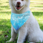 Blue Sparkle Light Print Over The Collar Dog Bandana