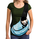 Blue Sparkle Light Print Pet Sling Carrier