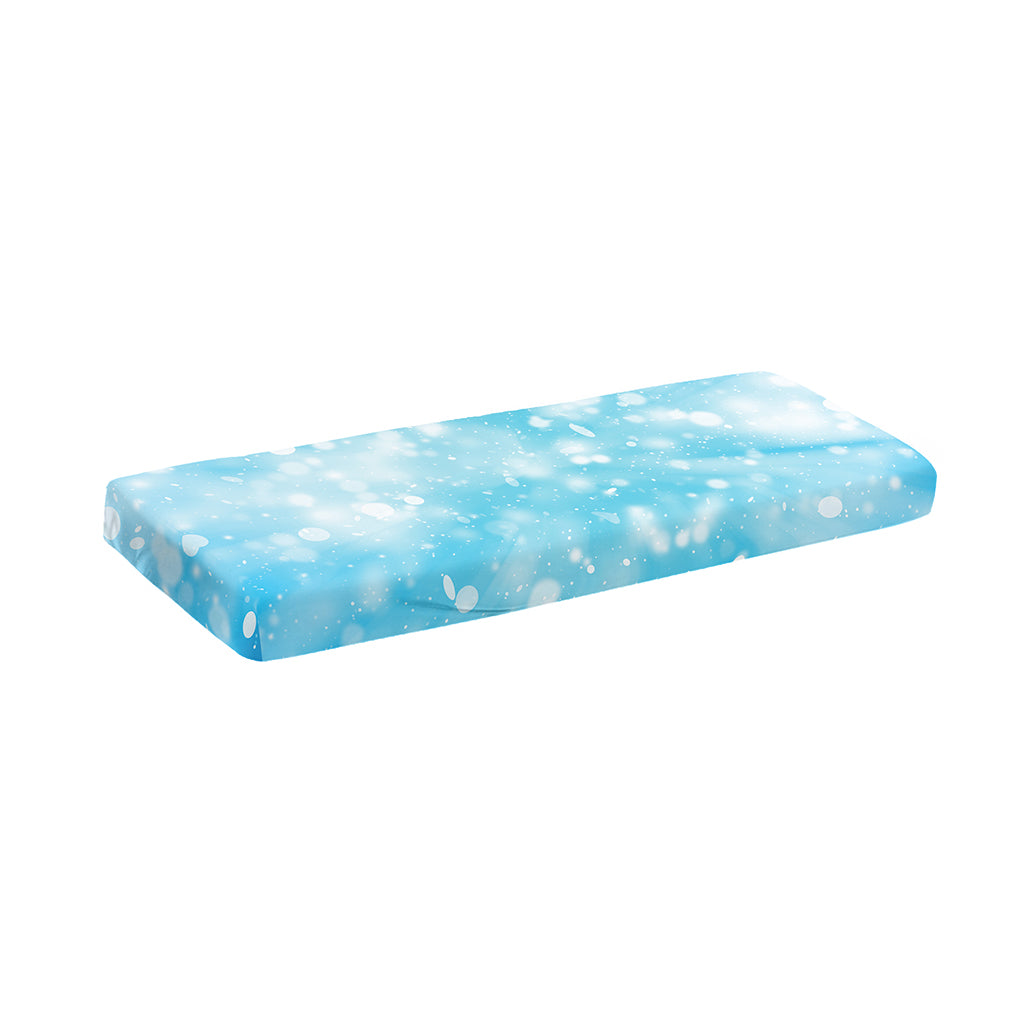 Blue Sparkle Light Print Piano Keyboard Cover