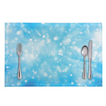 Blue Sparkle Light Print Placemat