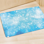 Blue Sparkle Light Print Polyester Doormat