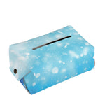 Blue Sparkle Light Print Rectangle Tissue Box Cover