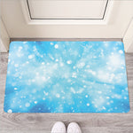 Blue Sparkle Light Print Rubber Doormat