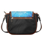Blue Sparkle Light Print Saddle Bag