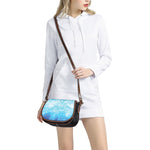 Blue Sparkle Light Print Saddle Bag