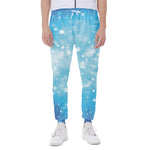 Blue Sparkle Light Print Scuba Joggers