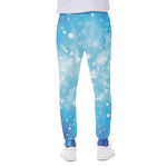 Blue Sparkle Light Print Scuba Joggers