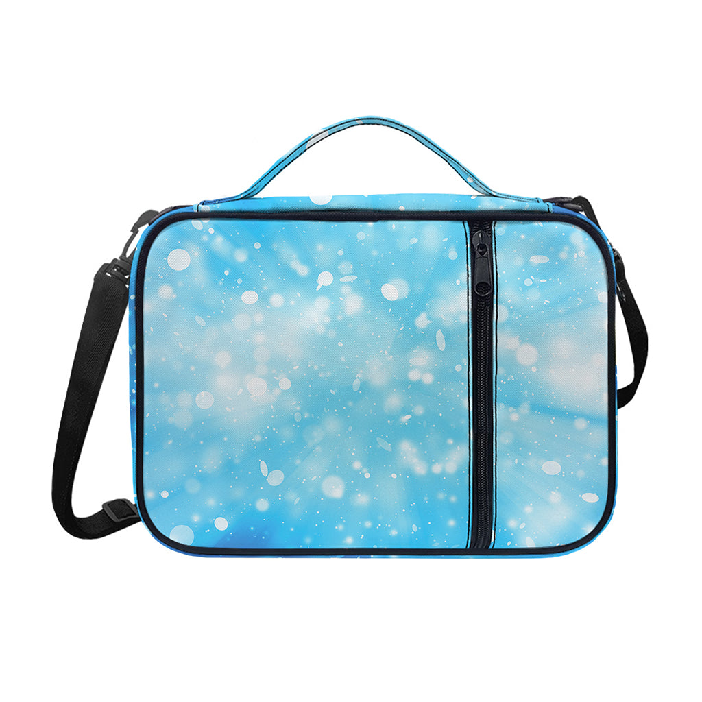 Blue Sparkle Light Print Shoulder Strap Bible Bag