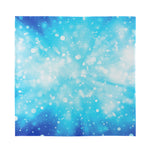 Blue Sparkle Light Print Silk Bandana