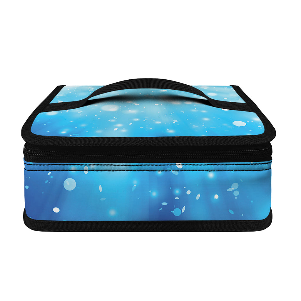 Blue Sparkle Light Print Small Lunch Bag