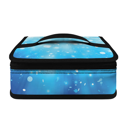 Blue Sparkle Light Print Small Lunch Bag